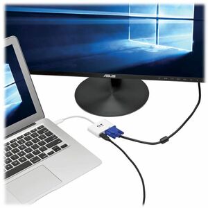 Eaton Tripp Lite Series USB-C to VGA Adapter with PD Charging, White - 1 x VGA - PC