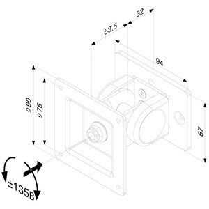 Neomounts Neomounts Pro Mounting Adapter for Flat Panel Display - Grey - 25.4 cm to 76.2 cm (30") Screen Support - 8 kg Lo