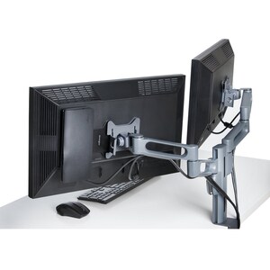 Kensington SmartFit® Dual Monitor Arm Mount, Clamp, 11.34 kg, 15.2 cm (6"), 25.6 cm (10.1"), 100 x 100 mm, Titanium