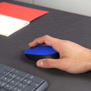 Logitech M170 Wireless Mouse - Optical - Wireless - Radio Frequency - Blue - USB 2.0 - 1000 dpi - Scroll Wheel - Symmetrical