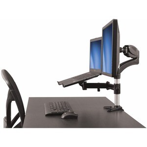 StarTech.com Laptop Monitor Stand - Computer Monitor Stand - Full Motion Articulating - VESA Mount Monitor Desk Mount - He