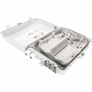 Digitus FTTH Outdoor Distribution Box for 24 LC/Duplex, SC/ Simplex couplers. Connector type: LC/SC, Product colour: Grey.
