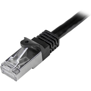 StarTech.com 0.5m Cat6 Patch Cable - Shielded (SFTP) Snagless Gigabit Network Patch Cable - Black - Deliver high-performan