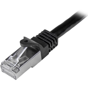 StarTech.com 2m Cat6 Patch Cable - Shielded (SFTP) Snagless Gigabit Network Patch Cable - Black Cat 6 Ethernet Patch Lead 