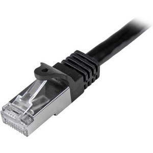 StarTech.com 0.5m Cat6 Patch Cable - Shielded (SFTP) Snagless Gigabit Network Patch Cable - Black Cat 6 Ethernet Patch Lea