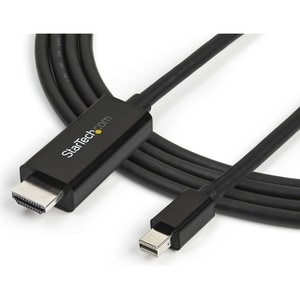 StarTech.com Mini DisplayPort to HDMI Adapter cable - mDP to HDMI Adapter with Built-in Cable - Black - 3 m (10 ft.) - Ult