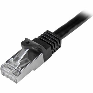 StarTech.com 5m Cat6 Patch Cable - Shielded (SFTP) Snagless Gigabit Network Patch Cable - Black Cat 6 Ethernet Patch Lead 