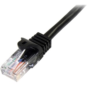 StarTech.com 5m Black Cat5e Snagless RJ45 UTP Patch Cable - 5 m Patch Cord - Ethernet Patch Cable - RJ45 Male to Male Cat 