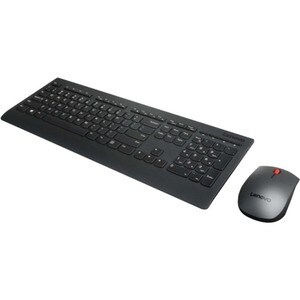 Lenovo Professional Keyboard & Mouse - Spanish - USB Wireless RF - Keyboard/Keypad Color: Black - USB Wireless RF - Laser 