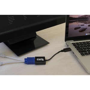 Plugable DisplayPort to VGA Adapter - (Supports Windows and Linux Systems and Displays up to 1920x1080, Active), Driverless