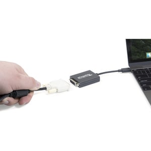 Plugable USB C to DVI Adapter - Connect Your USB-C Laptop to a DVI Display up to 1920x1200 - Compatible with 2017 and Late