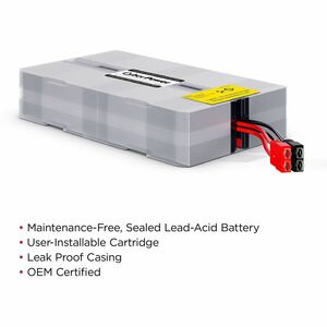 CyberPower RB1270X4G Replacement Battery Cartridge - 4 X 12 V / 7 Ah Sealed Lead-Acid Battery, 18MO Warranty