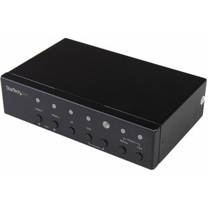 StarTech.com Multi-Input HDBaseT Extender with Built-in Switch - DisplayPort VGA and HDMI Over CAT5 or CAT6 - Up to 4K - u