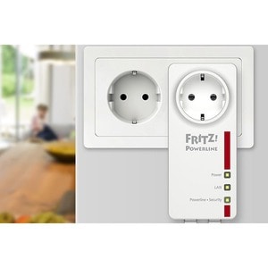 FRITZ! 1220E Powerline Netzwerkadapter - 1 - 2 x Netzwerk (RJ-45) - 1200 Mbit/s Stromleitung - HomePlug AV2 - Gigabit-Ethe