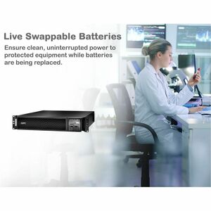 APC Smart-UPS On-Line, 2200VA, Rackmount 2U, 120V, 6x 5-20R+1x L5-20R NEMA outlets, SmartSlot, Extended runtime, W/ rail k