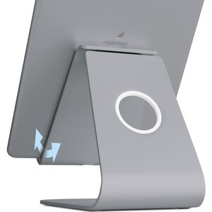 Rain Design mStand tabletplus - tablet stand - Space Grey - Angle-adjustable stand ensures precise viewing angle. Angle-ad