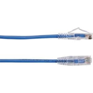 Black Box Slim-Net Cat.6a UTP Patch Network Cable - 1 ft Category 6a Network Cable for Patch Panel, Wallplate, Network Dev