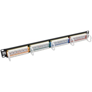 Eaton Tripp Lite Series 24-Port 1U Rack-Mount 110-Type Color-Coded Patch Panel, RJ45 Ethernet, 568B, Cat5/5e - 24 Port(s) 
