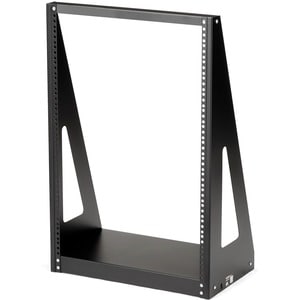 StarTech 2-Post 16U Heavy-Duty Desktop Server Rack, Small Open Frame 19in Network Rack for Home/Office IT Equipment, TAA C