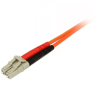 StarTech.com 50FIBLCSC2. Kabellänge: 2 m, Fibre optic type: OM2, Anschluss 1: LC, Anschluss 2: SC, Lochdurchmesser: 50 µm,