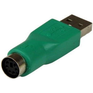 StarTech.com GC46MF. Anschluss 1: PS/2, Anschluss 2: USB, Connector contacts plating: Nickel. Produktfarbe: Grün