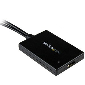 StarTech.com MDP2HDMIUSBA. Kabellänge: 0,68 m, Anschluss 1: HDMI + USB, Anschluss 2: Mini DisplayPort. Gewicht: 90 g, Brei