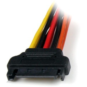 StarTech.com PYO2LSATA, 0,15 m, SATA 15-Pin, 2 x SATA 15-Pin, Männlich, Weiblich, Gerade