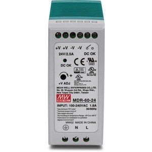 TRENDnet TI-M6024 Proprietäre Stromversorgung - 60 W - TAA-konform - DIN Rail - 120 V AC, 230 V AC Eingang - 24 V DC Ausgang