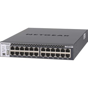 Netgear ProSafe M4300-24X 24 Ports Manageable Layer 3 Switch - 4 Layer Supported - Modular - Twisted Pair, Optical Fiber - 1U