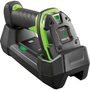 Zebra DS3678-ER Rugged Industrial, Warehouse Handheld Barcode Scanner Kit - Wireless Connectivity - Industrial Green - USB