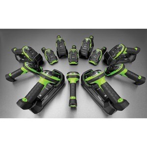 Zebra LI3678-SR Rugged Industrial, Warehouse Handheld Barcode Scanner Kit - Wireless Connectivity - Industrial Green - USB