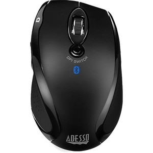 Adesso iMouse S200B - Bluetooth Ergo Mini Mouse - Optical - Wireless - Bluetooth - Black - 1500 dpi - Scroll Wheel - 5 But