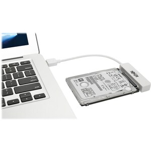 Tripp Lite 6in USB 3.0 SuperSpeed to SATA III Adapter w/ UASP / 2.5" Hard Drives White - SATA/USB for Hard Drive, Solid St