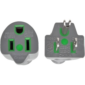 Eaton Tripp Lite Series Hospital-Grade Extension Cord, NEMA 5-15P to NEMA 5-15R - Green Dot, 15A, 125V, 14 AWG, 15 ft. (4.