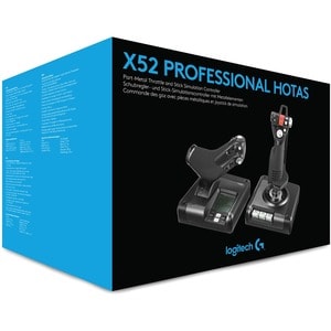 Logitech G X52 Professional H.O.T.A.S. Part-Metal Throttle and Stick Simulation Controller - Cable - USB - PC