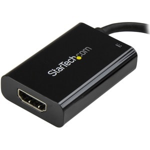 StarTech.com USB C to HDMI 2.0 Adapter 4K 60Hz with 60W Power Delivery Pass-Through Charging - USB Type-C to HDMI Video Co