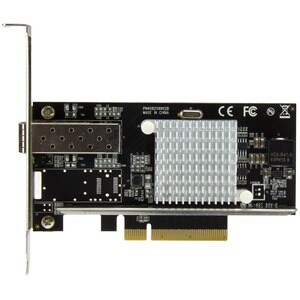 StarTech.com Tarjeta PCI Express de Red con 1 Puerto de 10Gb SFP+ - Fibra Óptica con Chip Intel y Transceptor Multimodo - 