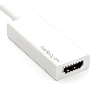 StarTech.com Adaptateur USB-C vers HDMI - 4K 60 Hz - Blanc - 3840 x 2160 Supported - Blanc