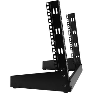 StarTech.com 2-Post 8U Desktop Server Rack, Open Frame 19in Computer Rack, Small Home/Office Rack for AV / Studio / Data /
