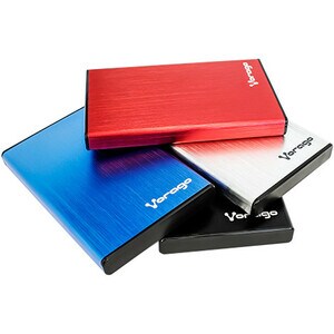 Vorago Enclosure HDD-102 Negro Dd 2.5 USB 2.0 SATA - 1 x HDD admitido - 1 x Bahía Total - 1 x Bahía 2,5" - Aluminio, Plástico