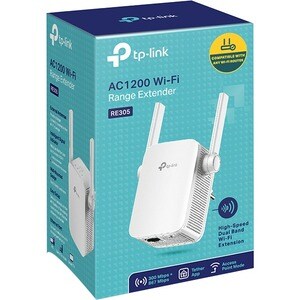 TP-Link RE305 Dual Band IEEE 802.11ac 1.17 Gbit/s Wireless Range Extender - 2.40 GHz, 5 GHz - External - 1 x Network (RJ-4