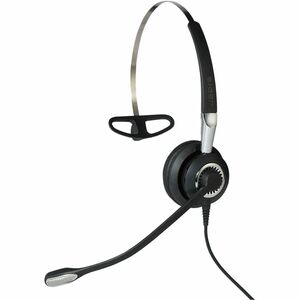 Jabra BIZ 2400 II QD Wired Over-the-head Mono Headset - Black - Monaural - Supra-aural - Noise Canceling - Quick Disconnect