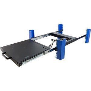 Rack Solutions 1U Sliding KVM with Keyboard, Trackpad and 17in Monitor (1 KVM Port) - 17" LED - 1280 x 1024 - Keyboard - T