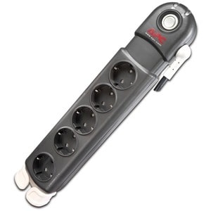 APC by Schneider Electric SurgeArrest Surge Suppressor/Protector - 5 x Schuko CEE 7 - 903 J - 230 V AC - 13 kA - 1.8 m