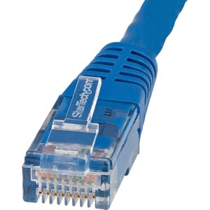 StarTech.com 1ft CAT6 Ethernet Cable - Blue Molded Gigabit - 100W PoE UTP 650MHz - Category 6 Patch Cord UL Certified Wiri