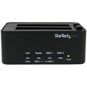StarTech.com Festplattenduplikator - Einzellizenz - 2 x HDD unterstützt - 2 x SSD unterstützt - 2 x Gesamtschacht - 2 x 2,