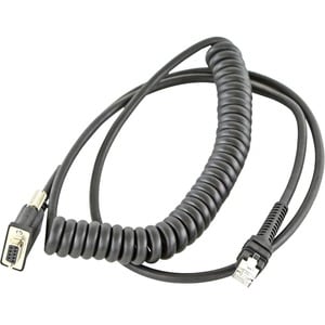 Zebra 2,74 m Seriell Datentransferkabel - DB-9 Buchse Seriell