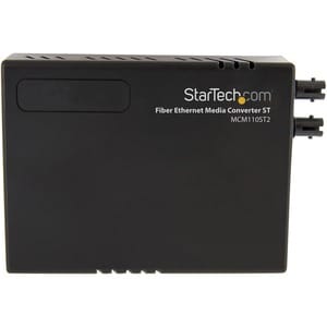 StarTech.com 10/100 Multi Mode Fiber Copper Fast Ethernet Media Converter ST 2 km - 1 x Network (RJ-45) - 1 x ST Ports - D