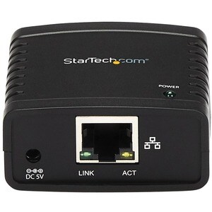 StarTech.com 10/100Mbps Ethernet to USB 2.0 Network LPR Print Server - Share a standard USB printer with multiple users ov