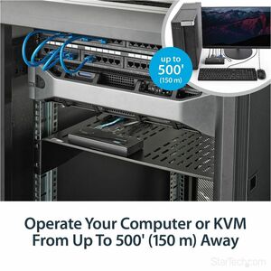 StarTech.com USB VGA KVM Console Extender over CAT5 UTP - 500 ft - Operate a USB & VGA KVM or PC up to 500ft away as if it